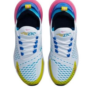 Nike Air Max 270 Futura FD1020-100 White Pink Blue Multi, Size 6.5 Youth